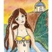 ACEO Original Greek Mermaid Sunset SALE