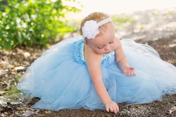 Cinderella costume tutu dress in blue