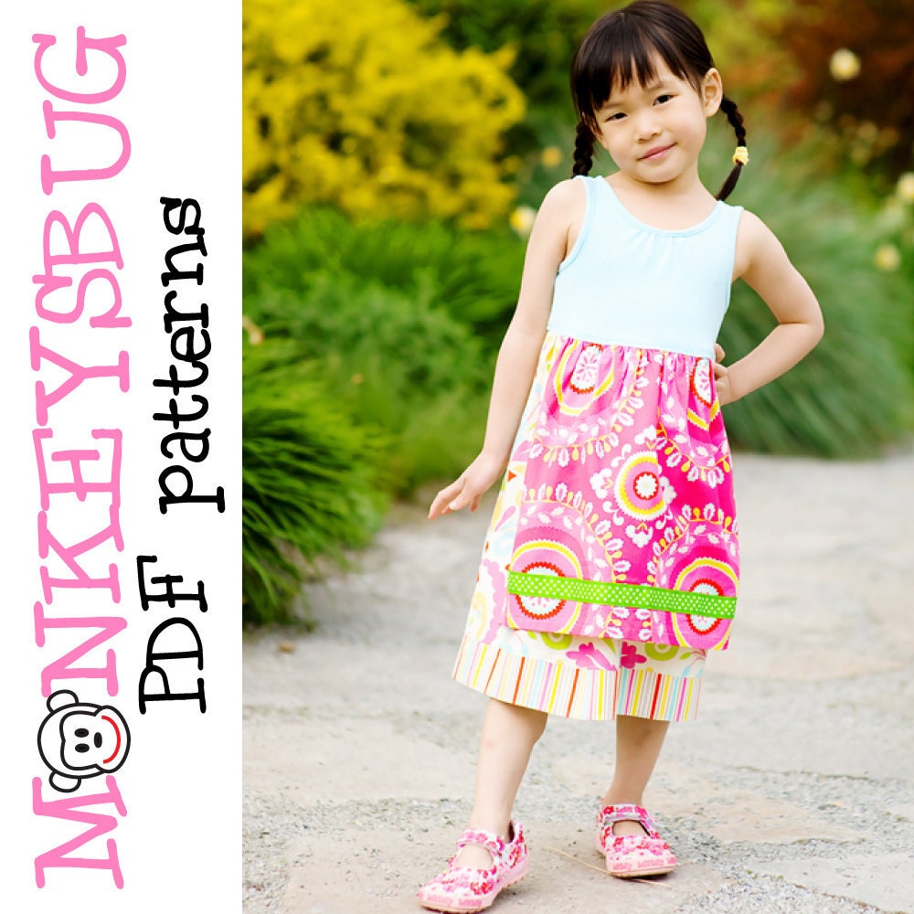 Easy Apron Tee Dress PDF eBook Pattern i