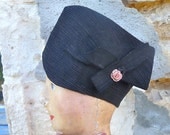 1930s French hat bibi wrapped