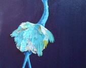 Blue Ostrich Limited Edition Print