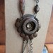 ON SALE - Summon - Talisman Necklace - urban gypsy Call Button salvage jewelry
