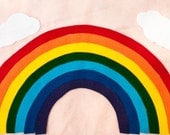 Rainbow Felt Playset, Nine (9) Pieces in the Set