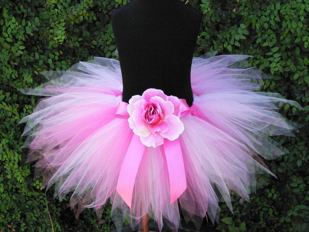 Girls Tutu Skirt - Pink Tutu - Baby Tutu - Pink Powder Pixie - 11'' Sewn Pixie Tutu - newborn to 5T - Girls 1st Birthday Tutu