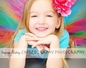 Sewn Rainbow Tutu - Birthday Tutu - Iris - Custom 12'' Pixie Tutu - Newborn to 5T