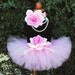 Pink Tutu - Baby Tutu - Pink Baby Tutu - Custom Sewn 6'' Infant Toddler Tutu and Headband Set - Lovey Dovey - newborn to 24 months