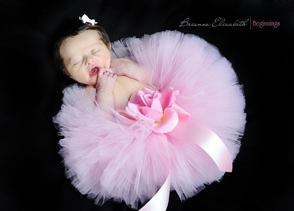 Baby Tutu - Pink Tutu - 6" Sewn Infant Tutu - sizes newborn up to 12 months - Ready To Ship - Tutu for girls, birthdays, photo props
