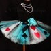 Tutu - Alice of Hearts - A Tiara's Boutique Original Design - Custom Sewn Tutu - Up to 12'' in length - Available in sizes up to 5T
