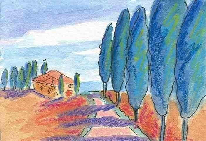 Tuscan Road notecard