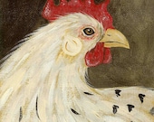 Pretty Chicken blank greeting card