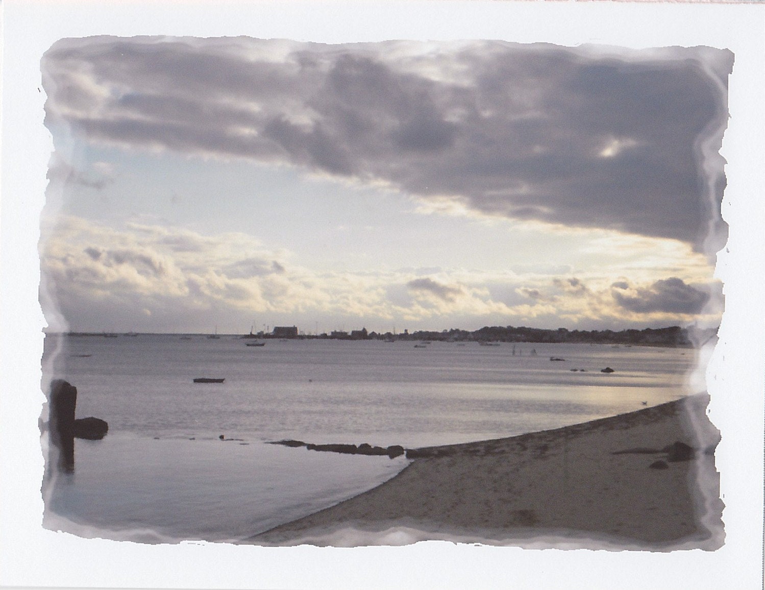 Sea Meets Sky Cape Cod blank greeting card