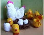 Hens and Chicks...PDF Crochet Pattern