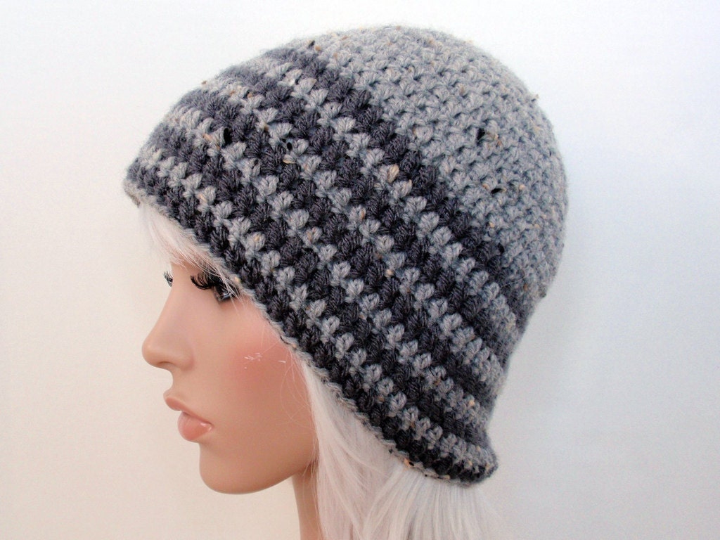 MADE TO ORDER - Basic Crochet Beanie with Stripes Unisex