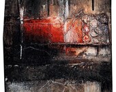 Abstract Retake ...  recycled reclaimed wood Mixed Media collage painting art ...EBSQ