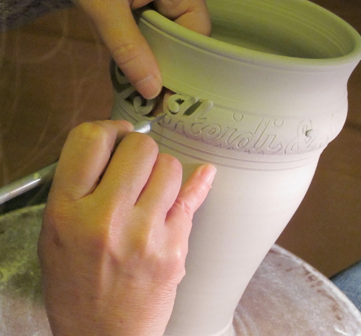 INFO ON ... Wedding Vase, Anniversary, Commitment Ceremony Gift - Sweetheart Vase - First Names Only