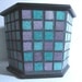 Mosaic Planter purple and teal tile mosaic decorative planter container garden upcycled mosaic planter