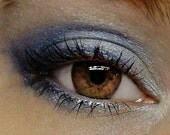 Blue Shimmer Eyeshadow Combo . FIRST FROST Mineral Eye Shadow TRIO . Frosty Winter Blue Eye Shadow - 3 Large Eye Shadows (10 gram Jars)