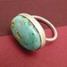 RESERVED -SOARING HIGHER -Sterling Silver Ring with Turquoise Size 7