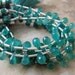 NEW - Green Onyx Briolettes - 6 Inch Strand (B-On1)