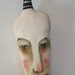 creepy clown doll- ooak art doll- circus- carnival- creepy folk art-euc
