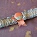 1920s Garter Peach lavender silk Boudoir Garter wedding Flapper face pink ribbon