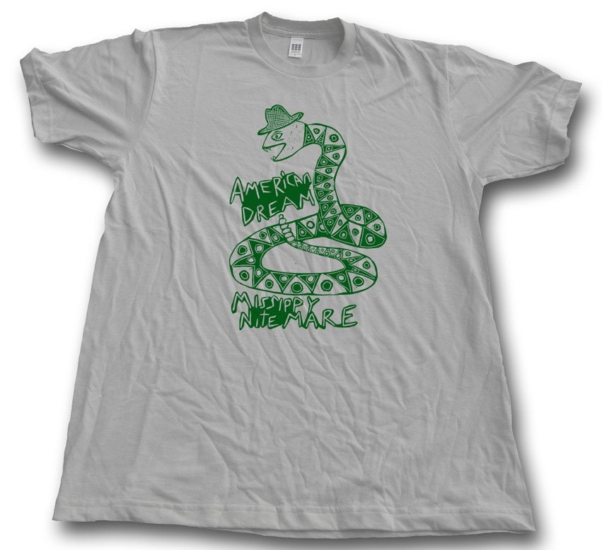 Missippy Nitemare Graphic Tee Shirt in hand printed gift box