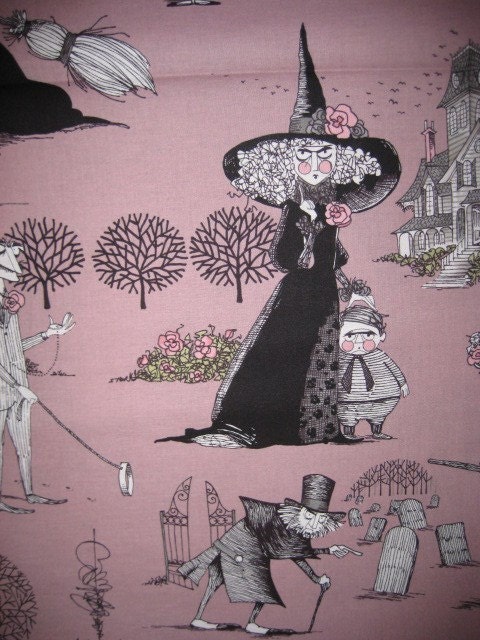 The Ghastlies in Mauve by Alexander Henry, 1/2 yard