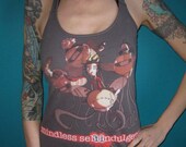 Mindless Self Indulgence MSI halter top made from a salvaged shirt Medium