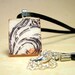 Scrabble Tile Pendant Necklace - Rock Star Swirl - Letter X - Upcycled Recycled