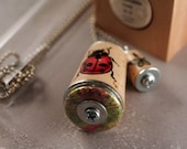 Ladybug Necklace - Sustainable Cork Jewelry - Recycled by Uncorked - Test Tube Jewelry