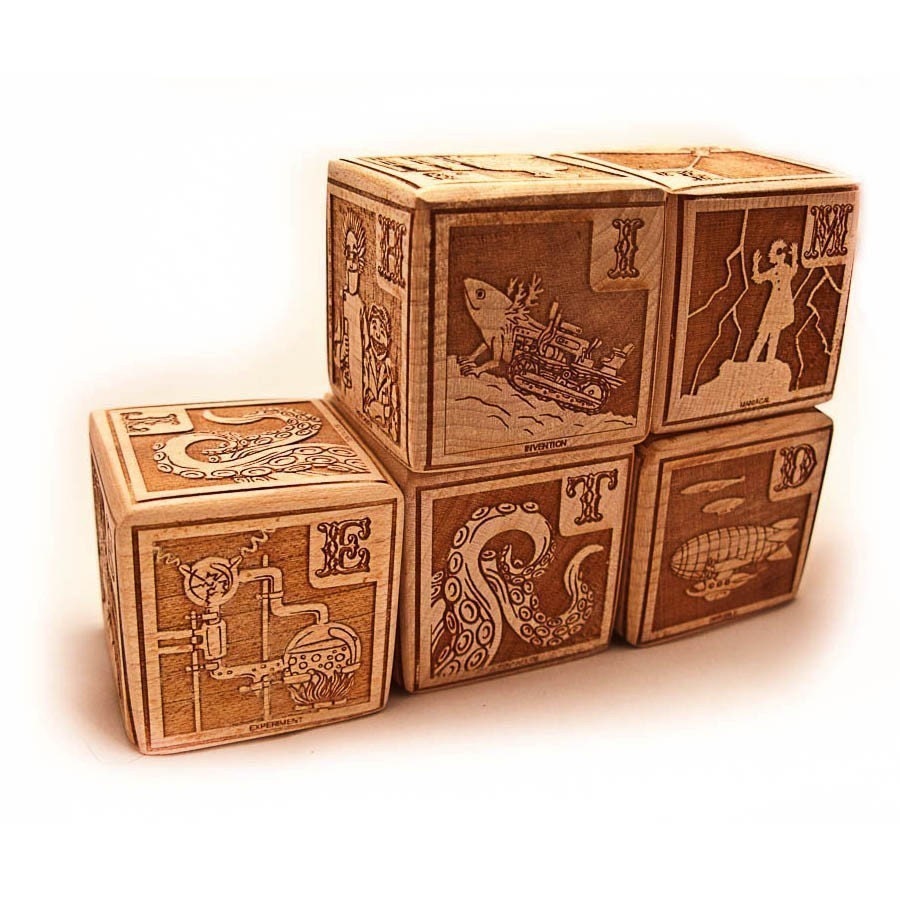 The Young Mad Scientist's First Alphabet Blocks