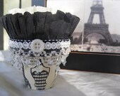 Flower pot French style dress forms with Shabby chic