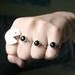 Pacman Ring Series- Sterling Silver and Black Onyx