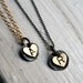 Custom Handmade Initial Heart Necklaces by Rachel Pfeffer - Listing for 1 Necklace