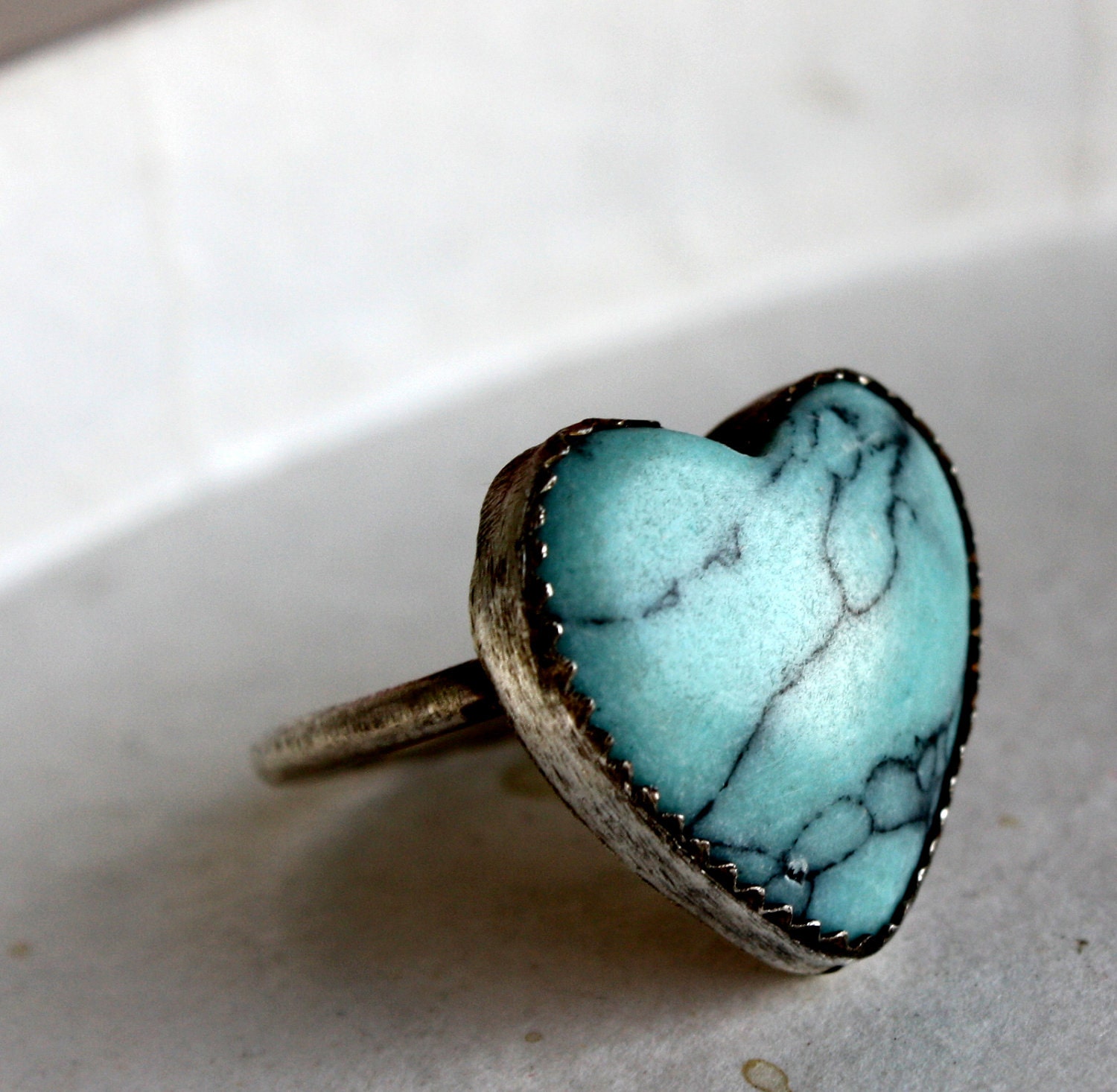 Handmade Howlite Heart
