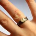 Handmade Sterling Silver Nest Heart Ring- made by Rachel Pfeffer