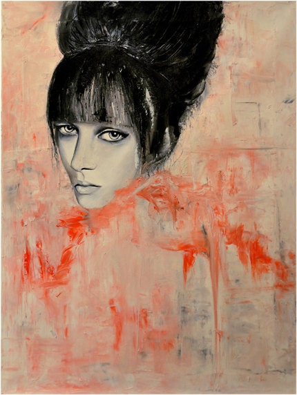 Zee  - Fashion Oil Painting Art Print