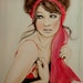Cherry Blossom Girl- Fashion Painting Art Print // Limited Edition