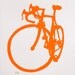 Bicycle Art - Orange Road Bike Print