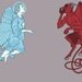 M Angel and Devil T-shirt on Concrete ..... Men's Medium tee