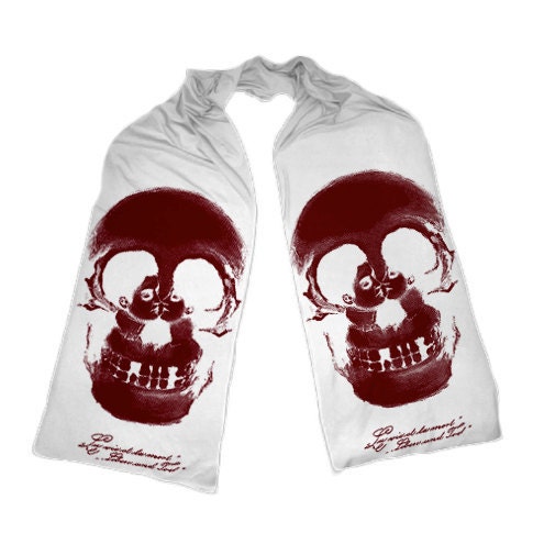 Fine Jersey Scarf feat. Life in Death print - Available in 3 Colors
