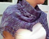 Sugared Berries Shawlette - knitting pattern pdf download