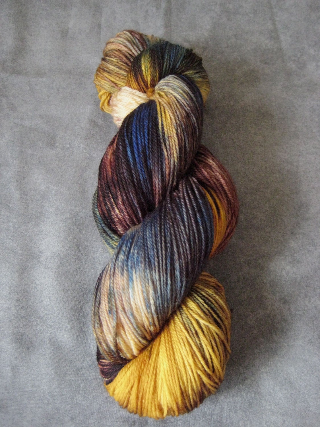 Hand Dyed Sock Yarn - SW Merino - 490 yds - "Nebula"