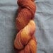 Hand Dyed Sparkle Sock Yarn - 438 yds - "Blood Orange"