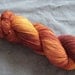 Hand Dyed Sparkle Sock Yarn - 438 yds - "Blood Orange"