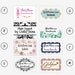 100 Personalized iron on cotton labels textile tags clothing labels fabric labels PRE-CUT