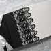 Black Lace Wedding Guest Book or Photo Album Vintage on Ivory Made to Order