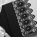 Black Lace Wedding Guest Book or Photo Album Vintage on Ivory Made to Order