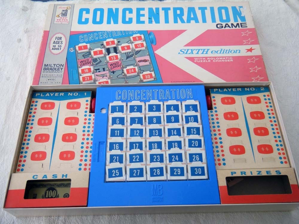 LAST CHANCE SALE Concentration The Rebus Puzzle by Vintageworks