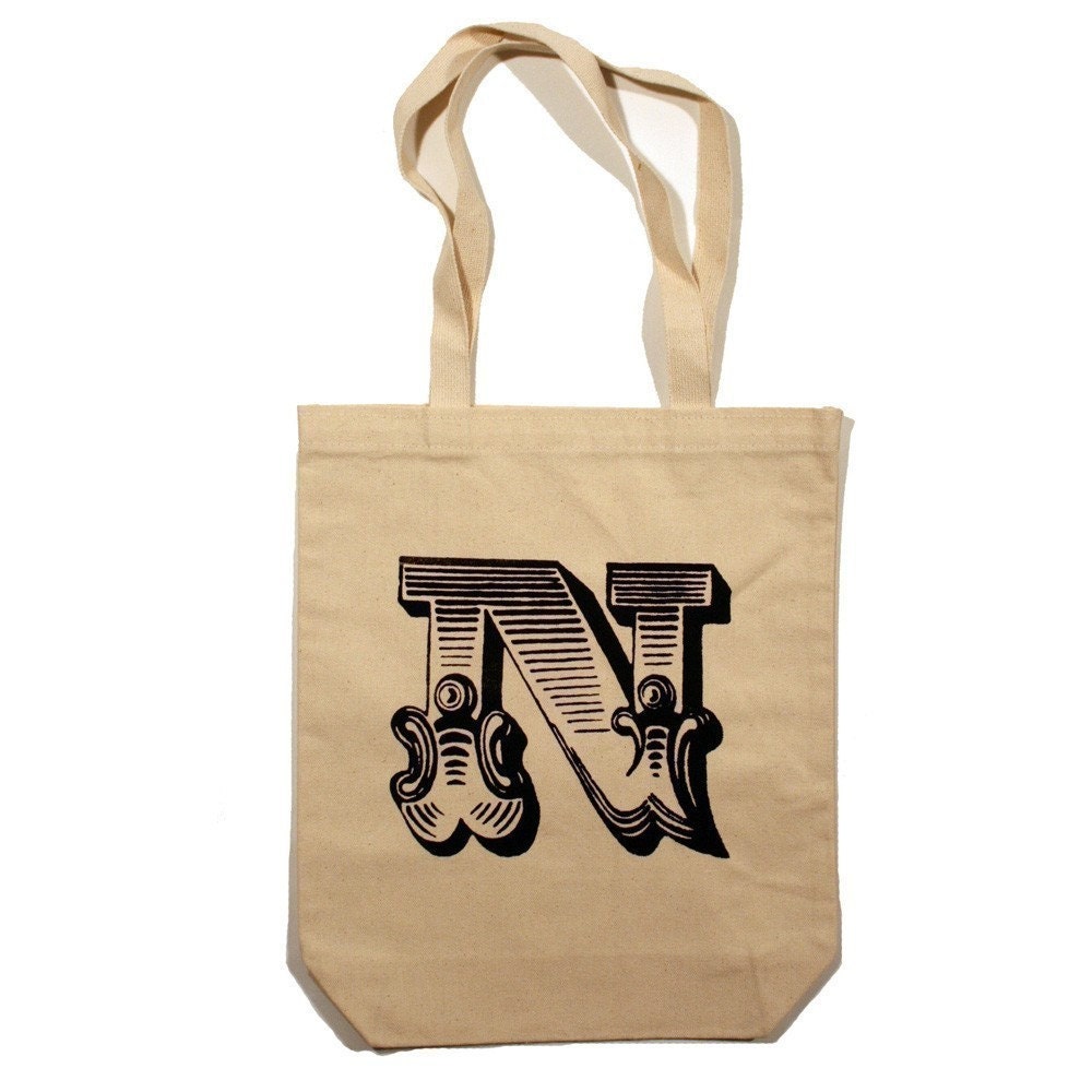 LOYALTY AND BLOOD - Letter N Totebag - Small